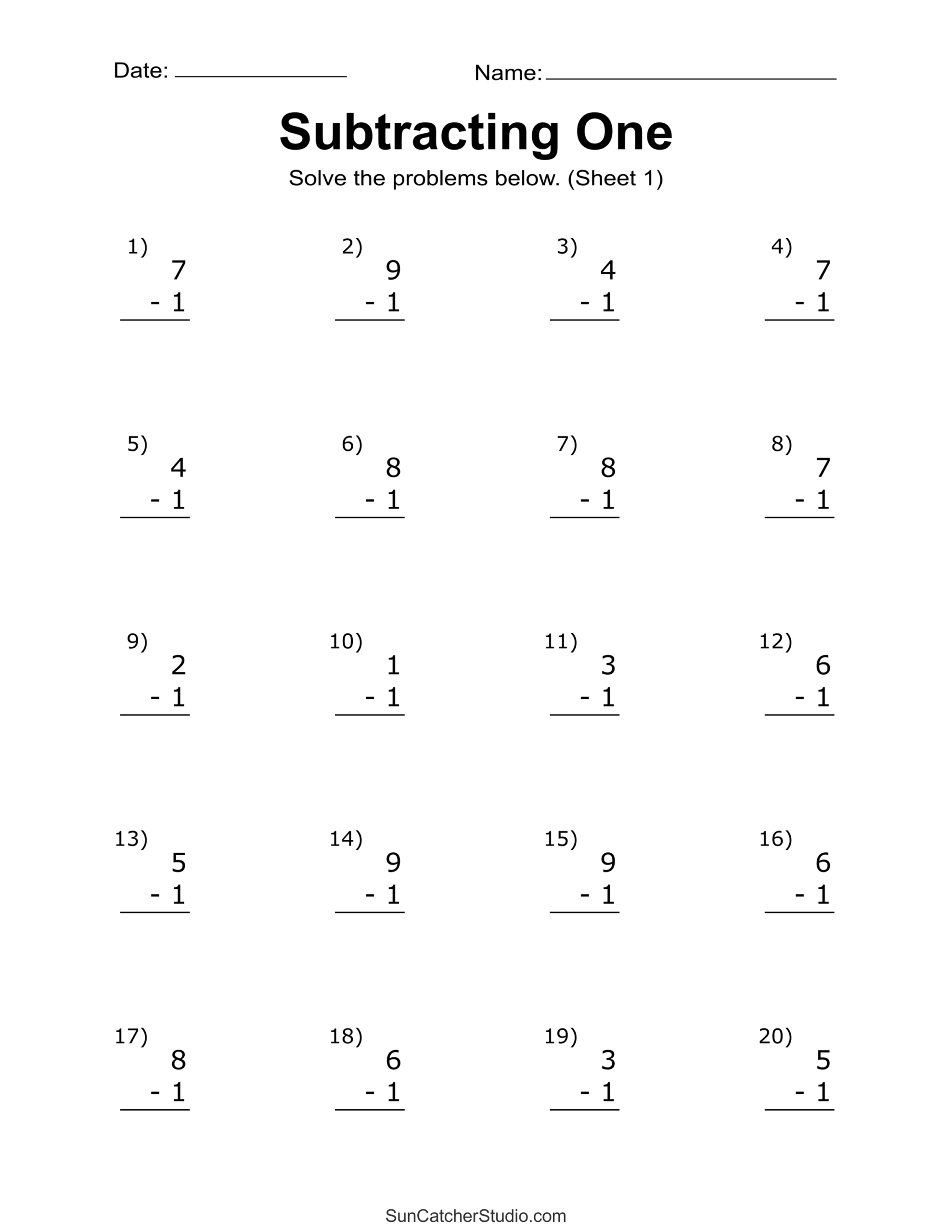 Subtraction Worksheets Free Printable Math Drills Free Printables Monograms Design Tools Patterns DIY Projects Subtraction Worksheets Free Printable Math Drills Free Printables Monograms Design Tools Patterns DIY Projects