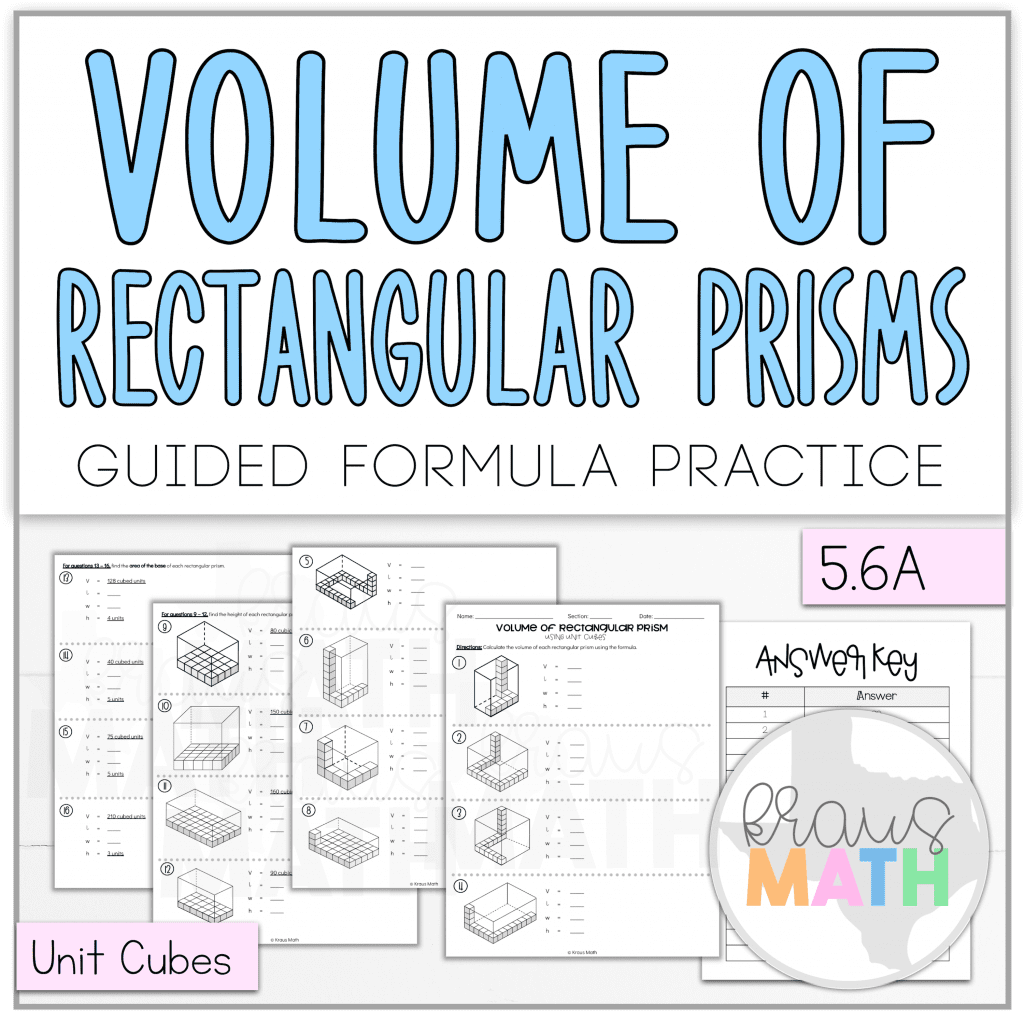volume of a rectangular prism worksheet volume of a rectangular prism worksheet