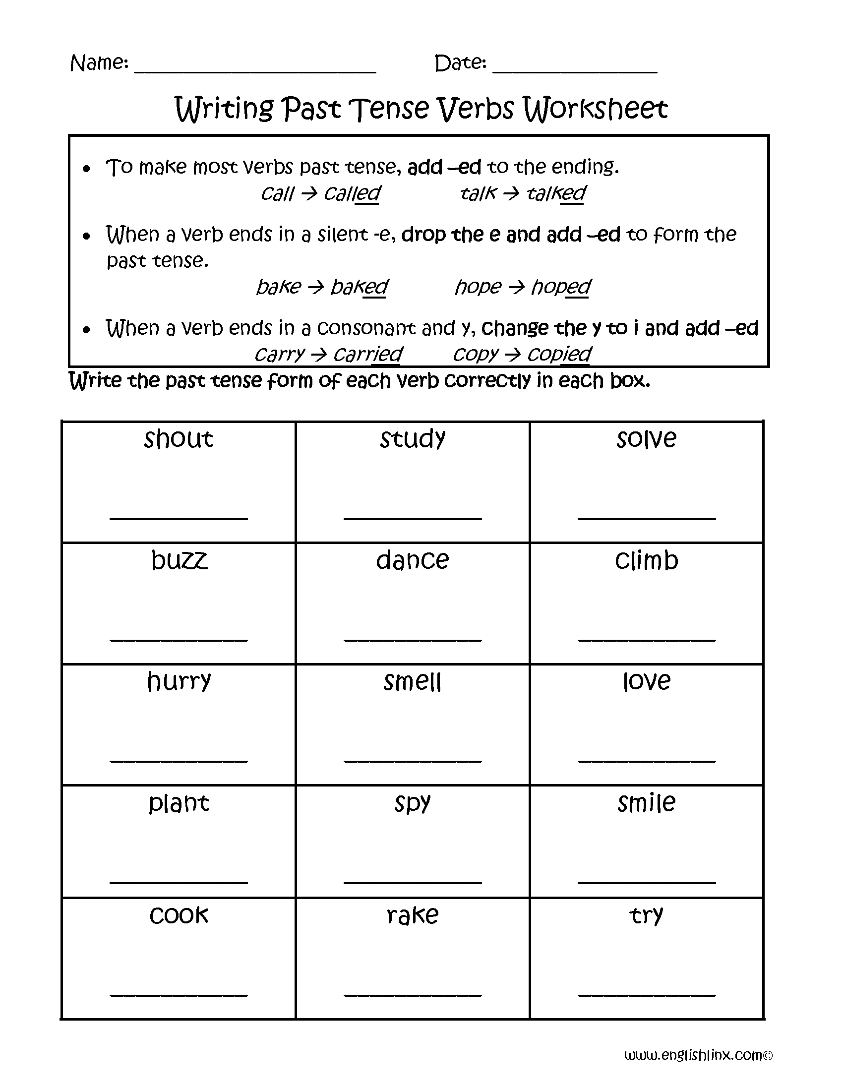 verb tenses worksheet verb tenses worksheet